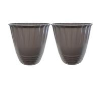Cumber lands 14-Inch Garden Planter in Greystone Colour | Decorative Plastic Outdoor Flower Pot with Drainage Holes | Lightweight Durable Design | 23.2 Litre Capacity (2)