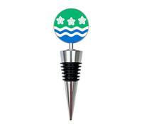Cumbria County Flag Wine Bottle Stopper | Cumberland County Pride Gift | Handcrafted Wine Saver for County Supporters & English Heritage Lovers