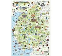 Cumbria & The Lake District 1000 Piece Jigsaw Puzzle; Emma Joustra art Collection; Eco-Friendly, Gift for Adults & Families
