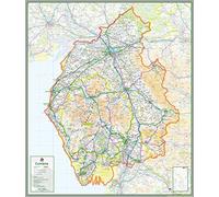 Cumbria - UK County Map - 120 x 140 cm
