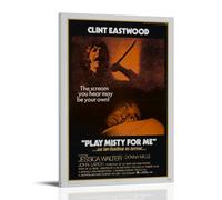 Cumbrjde 1 Play Misty For Me Movie Poster Wall Art Decor Canvas Posters 12x18inch(30x45cm) Frame-1 Play Misty For Me