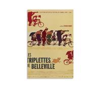 Cumbrjde THE TRIPLETS OF BELLEVILLE 8 Movie Poster Canvas Posters Painting Wall Art Decorative 20x30inch(50x75cm) Unframe-THE TRIPLETS OF BELLEVILLE 8