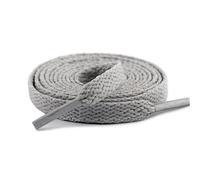 Cumilo 8mm Wide Flat Trainers Shoelaces,Premium Shoe Lace for Sneakers, Replacements for Athletic Sport Shoelaces-Grey