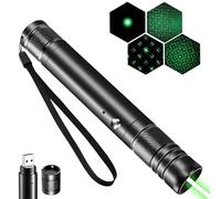 Cumilo Professional Rechargeable LED Flashlight, High-Intensity Tactical Torch, Long Range for TV, LCD Screens, Office, Camping, Astronomy, Construction