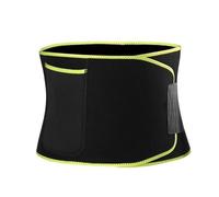 Cumilo Waist Trainer Belt for Women & Men - Adjustable Back Brace Slimming Cincher with Dual Compression for Fitness, Workout, and Body Shaping, Sweat Waist Belt (Green)
