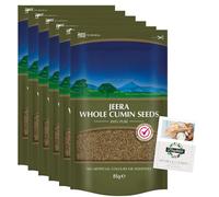 Cumin Seeds Bundle with Rajah Whole Jeera 85g 5 pack + Brightdale Kitchen Booklet