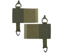 Cummerbund Side Mag Pouch, Holder Radio Pouch, with Hook and Loop Tactical Mag Expander Wing Holster, for Vest 2Pcs(Green)