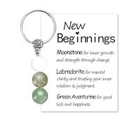 Cumnvulnt Crystal Keychain for New Beginnings, Good Luck Keychain Gifts for Women, Encouragement for Friends, Divorce Breakup Get Well Gift