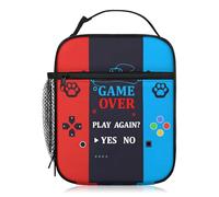 Cumnvulnt Lunch Bag Kids - Video Game Controller Pattern, Boys Lunch Bag with Ideal Size for Keeping Food and Snacks Hot or Cold, Suitable for School, Travel and Daily Use