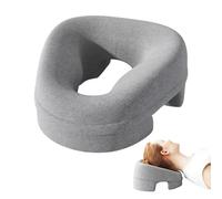 Cumnvulnt Massage Head Rest for Bed Mattress, Memory Foam Massage Pillow Face Down, Breathable Bed Massage Head Cradle for Prone, Napping, Resting, Travel, Beauty Salons, Spas, Home (Grey)