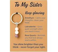 Cumnvulnt To My Sister Keychain, Cute Key Charm & Bag Decoration, Sweet Sister Gift for Birthday, Festival or Daily Surprise, Thoughtful Accessory to Express Sisterly Love for Her