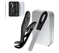 Cumuul ClipMaster Pro, Sherum Clipmaster Pro, Dotmalls Cumuul ClipMaster Pro Ergonomic Angled Head Senior Toenail Clipper, for Men, Women, Young and Old (Black)