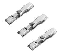 Cumuul Nail Clipper, Ultra-Sharp Cutting Blades, Heavy-Duty Wide Jaw Design, Surgical-Grade Stainless Steel, Anti-Splash Nail Catcher, Portable with Safety Lock Parent (Pack 3 Uds)