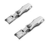 Cumuul Nail Clipper, Ultra-Sharp Cutting Blades, Heavy-Duty Wide Jaw Design, Surgical-Grade Stainless Steel, Anti-Splash Nail Catcher, Portable with Safety Lock Parent (Pack 2 Uds)