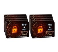 Cunegra 10PCS RFID Blocking Card, PVC Anti-Theft NFC Blocker, Wallet-Compatible Credit Card Shield, Reliable Force Field Max Data Blocking Card, Effective Wallet Defender for Contactless Cards