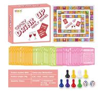 Cunegra Drinking Games for Adults, Funny Adult Board Games with Drinking Card, Monopoly Board Game for Girls Night, Bachelorette, Birthdays Party Nights, Age 18+