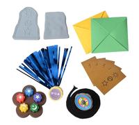 Cunegra Gonggi Game Set, Korean Traditional Game Set, Korean Folk Game Including Weighted Gong-Gi, Biseokchigi, Paeng-Y, Jebi Chagi, Ddakji Game Set for Family Travel Games