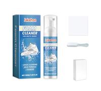 Cunegra Shoe Cleaning Kit, 200ml White Trainer Cleaner with Brushes, Towels and Sponges, Trainer Cleaning Kit for White Shoes, Leather Knit Boots Canvas Nubuk Suede Cleaner