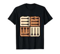 Cuneiform Tablet Writing Sumerian Mesopotamia Akkadian Value Graphic T-Shirt, Men, Black, XL