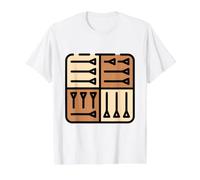 Cuneiform Tablet Writing Sumerian Mesopotamia Akkadian Value Graphic T-Shirt, Men, White, M