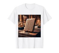 Cuneiform Tablet Writing Sumerian Mesopotamia Akkadian Value Graphic T-Shirt, Men, White, S