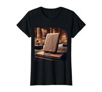 Cuneiform Tablet Writing Sumerian Mesopotamia Akkadian Value Graphic T-Shirt, Women, Black, M