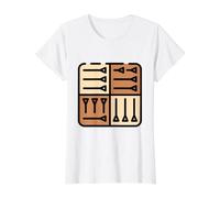Cuneiform Tablet Writing Sumerian Mesopotamia Akkadian Value Graphic T-Shirt, Women, White, L