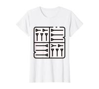 Cuneiform Tablet Writing Sumerian Mesopotamia Akkadian Value Graphic T-Shirt, Women, White, XL