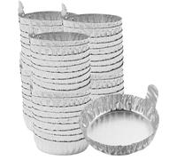 Cunguv Aluminum Weigh Boats Aluminum Foil Weighing Dish Plate Trays Large 100 Pieces