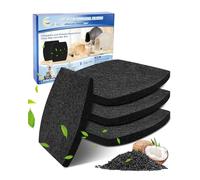Cunina 2X Thicker Filter Compatible with Petmate Booda Dome Cat Litter Box Filter, Cat Litter Box Filters Replacement for Clean Step Dome Litter Boxes for Cats, 4 Pack