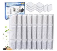 Cunina 8+8 Packs Cat Water Fountain Filter Replacement Compatible with DownyPaws DPWFP6, 16 Pieces