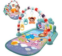 Cunlvyyds Baby Activity Center, Baby Gym Play Mat with Rattle Pendant Removable Play Mat with Adjustable Board for Newborns and Toddlers with Music & Light Safe & Easy.
