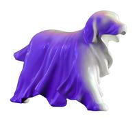 Cunlvyyds Halloween Ghost Decorations, Ghost Dog Figurine, Glowing in the Dark Walking Dog, Halloween Spooky Resin Figurine