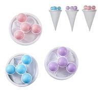 Cunlvyyds Laundry Ball, Floating Pet Fur Lint Hair Catcher 3Pcs Household Reusable Washing Machine Floating Lint Mesh Bag Hair Filter Net Pouch (Blue+Purple+Pink)