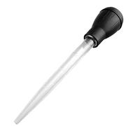 Cunlvyyds Turkey Baster Barbecue Rubber Head Plastic Pipette Meat Baster Syringe BBQ Drip Tube Black Meat Syringe
