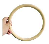 Cunlvyyds Wing Chun Ring, 7 Inch Inner Dia. Wooden Ring Wing Chun Dummy Sticky Hand Kung Fu Wrist Hand Strength Training EquipmentWing
