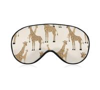 Cunning Cute Giraffe Sleep Eye Mask Sleeping Light Blocking Cover Night Blindfold for Travel Nap