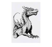 'Cunning Dragon ' Temporary Tattoo - Water Resistant, Skin-Safe, Non-Toxic Transfer (TO00075067)