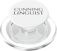 Cunning Linguist - Linguistics Wordplay - Philology Pun PopSockets PopGrip for MagSafe