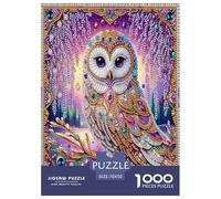 Cunning Owl 1000 Piece Jigsaw Puzzles for Adults Educational Games Birthday Gifts for Women And Man Art Colorful DIY Craft 70x50cm/1000pcs