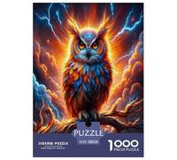 Cunning Owl 1000 Pieces Jigsaws for Adults Art Colorful DIY Craft Birthday Gifts for Women And Man Challenge High Difficulty 38x26cm/1000pcs