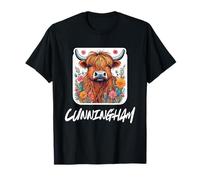 Cunningham Clan Highland Cow Scottish Family Name Party T-Shirt