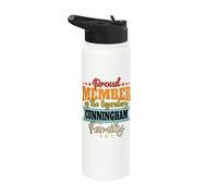 Cunningham Last Name Cunningham Family Cunningham Stainless Steel Insulated Water Bottle