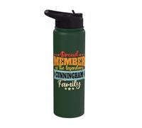 Cunningham Last Name Cunningham Family Cunningham Stainless Steel Insulated Water Bottle