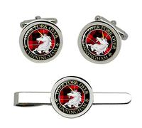 Cunningham Scottish Clan Cufflinks and Tie Clip Set