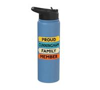 Cunningham Surname Proud Family Member Cunningham Stainless Steel Insulated Water Bottle