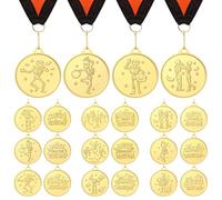 Cunno 9 Pcs Halloween Costume Medals Halloween Best Costume Contest Awards Golden Skeleton Medals 2 Inch Costumes Contest Prizes Skeleton Trophy Awards Metal Trophies for Adults Party Celebration