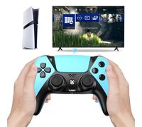 CunPeyjmo Wireless Game Controller for PS5, with 1200mAh Battery, 6-Axis Gyro, Turbo, Dual Vibration, Back Paddles, No Drift Joystick (Light Blue)