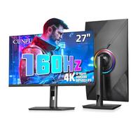 CUNPU 27 Inch 4K 144Hz Gaming Monitor, UHD 3840 x 2160 Fast IPS Panel, 135% sRGB, HDR400Nit, Freesync and G-Sync, Supports PS5 120Hz VRR, HDMI 2.1, DP 1.4, Height Adjustment