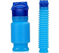 CUNQN Emergency Toilet Shrinkable Urinal Portable Mobile Toilet 750ML Urine Pee Bottle for Camping Hiking Car Travel Traffic Jam Queuing